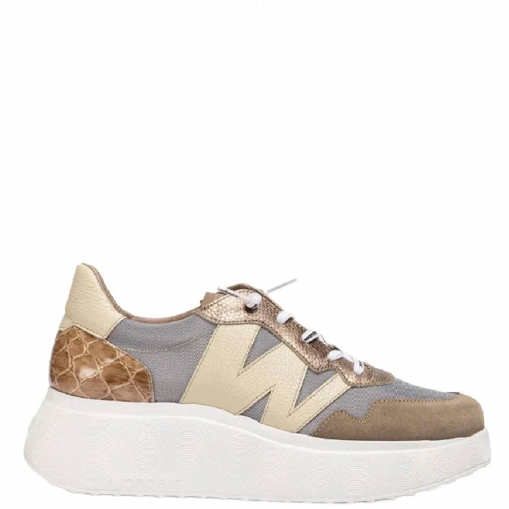 NEW WONDERS women's arabia sneakers in taupe